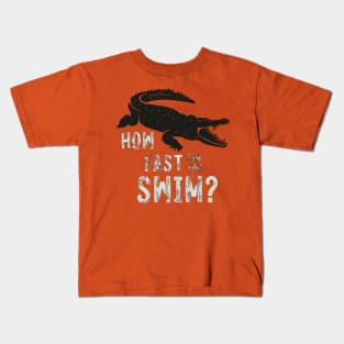 how fast can you swim Kids T-Shirt